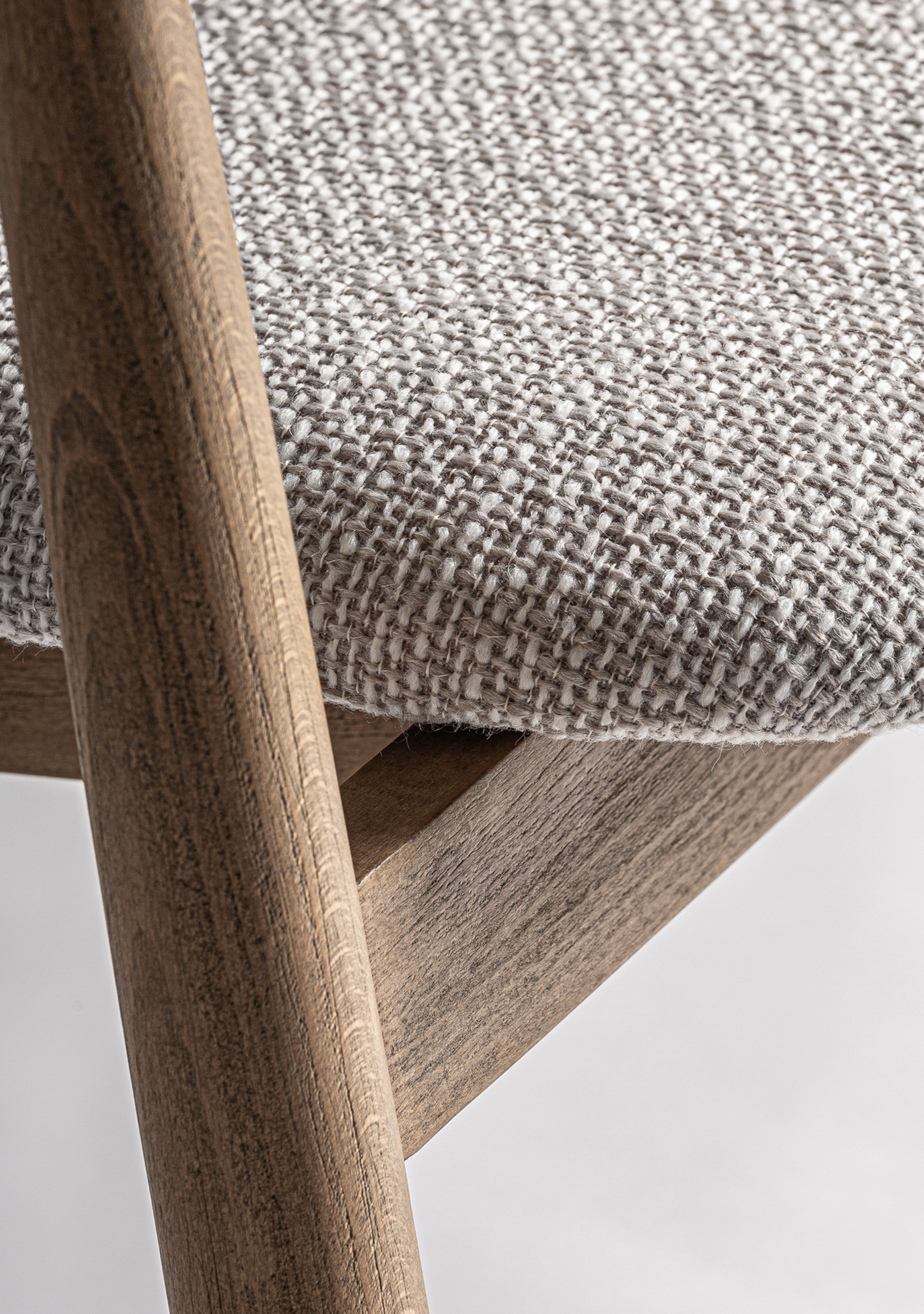 Dilbeek Dining Chair – Light Brown & Grey - Elara Maison