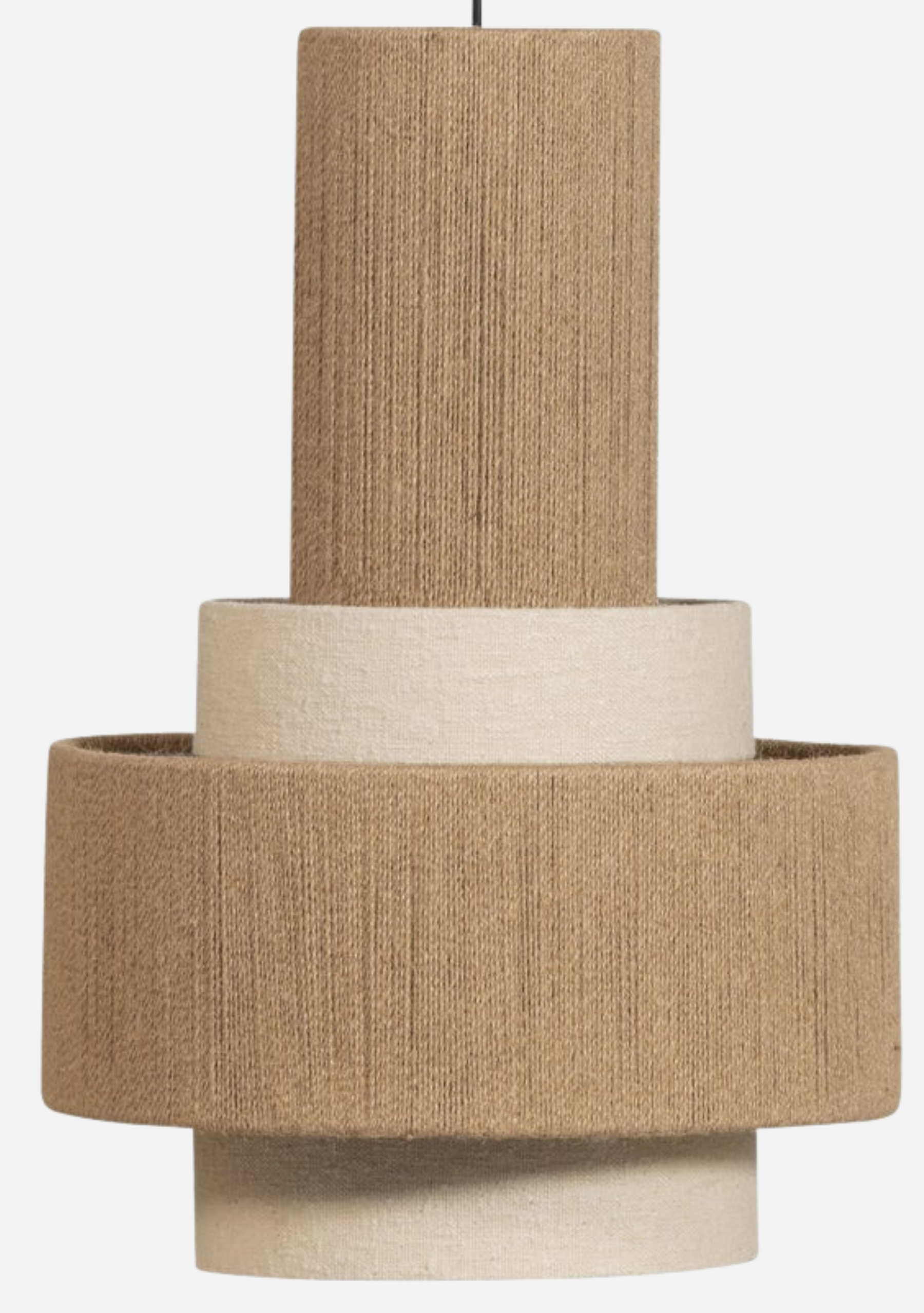 Pelle Pendant Lamp – Natural Rope - Elara Maison