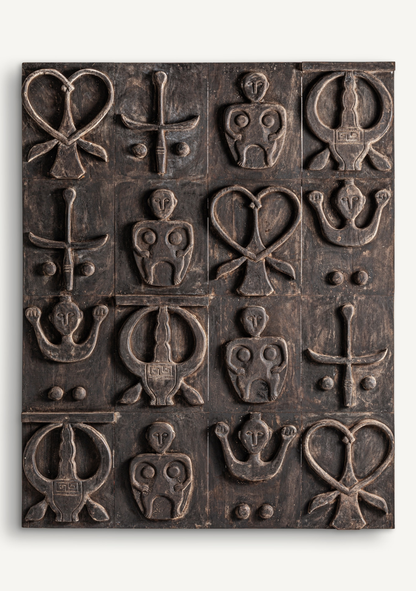 Milho Sculptural Wood Wall Art – Brown - Elara Maison