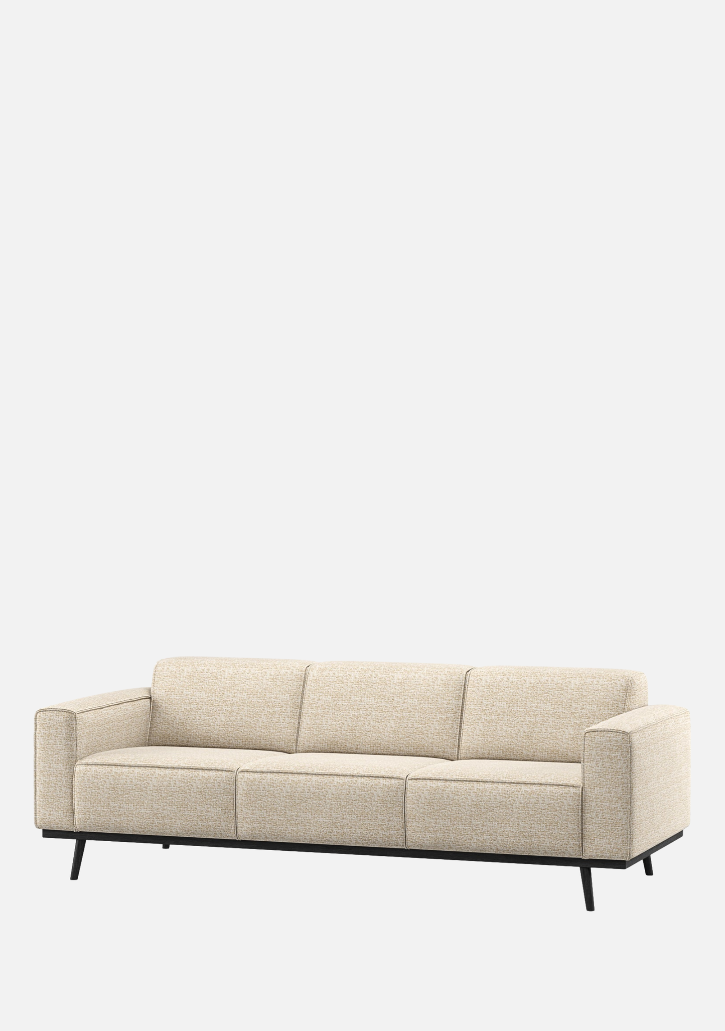 Statement Sofa 3-Seater – Beige Mélange