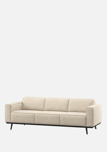 Statement Sofa 3-Seater – Beige Mélange