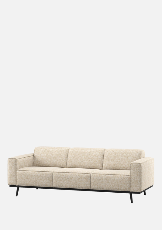 Statement Sofa 3-Seater – Beige Mélange
