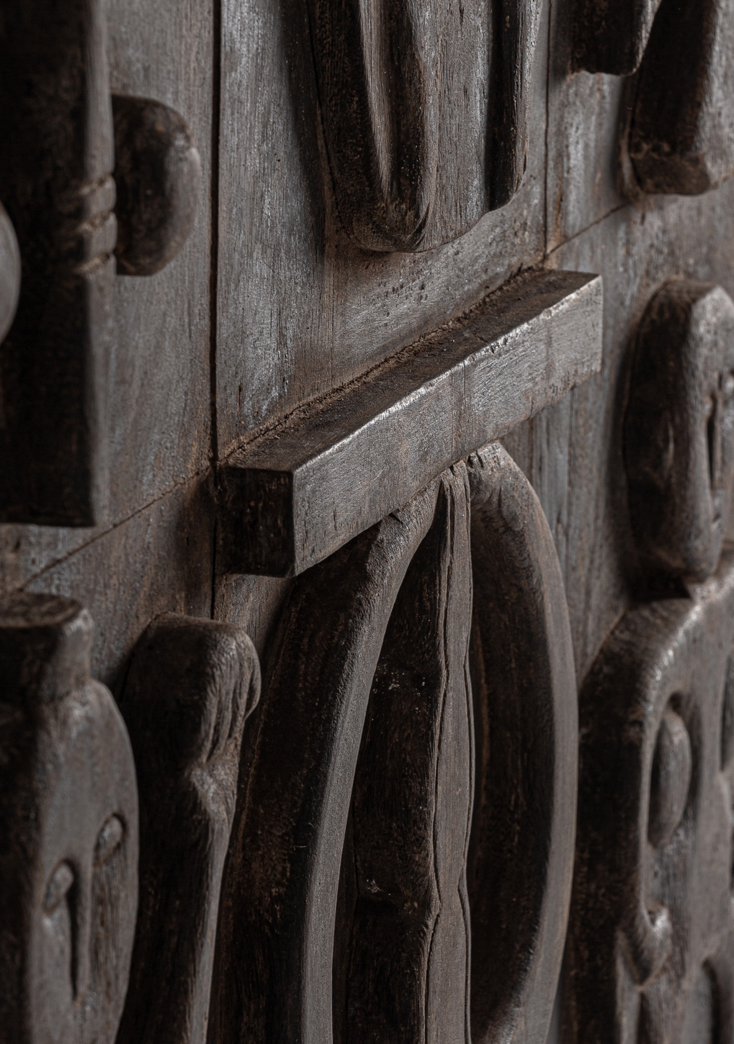 Milho Sculptural Wood Wall Art – Brown - Elara Maison