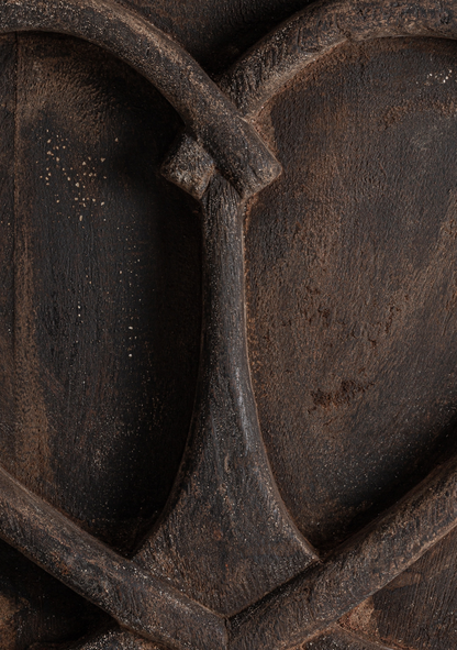 Milho Sculptural Wood Wall Art – Brown - Elara Maison