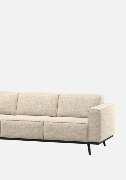 Statement Sofa 3-Seater – Beige Mélange