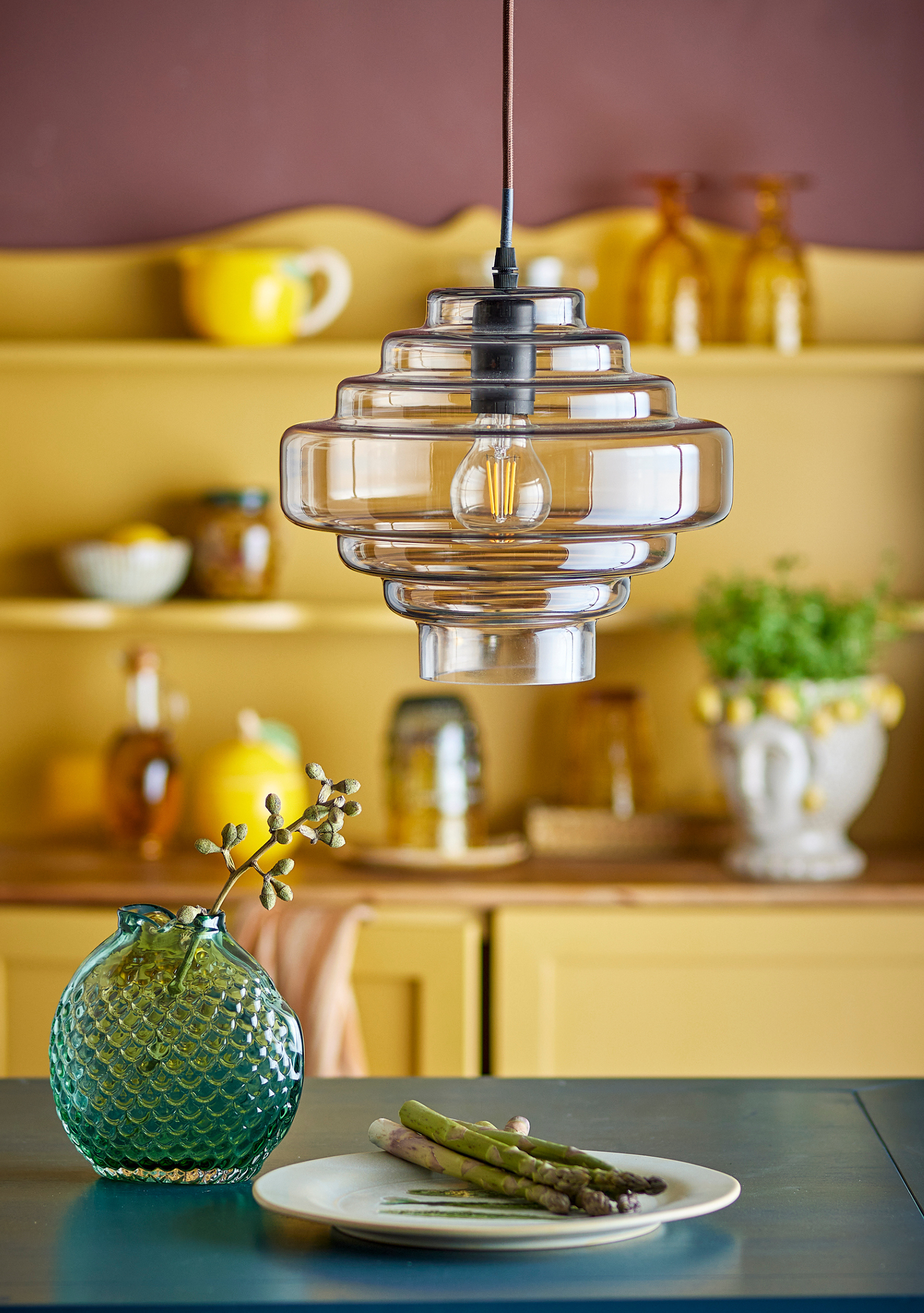 Ilua Brown Pendant - Elara Maison