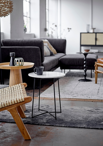 Luana Side Table – Natural Oak Veneer - Elara Maison