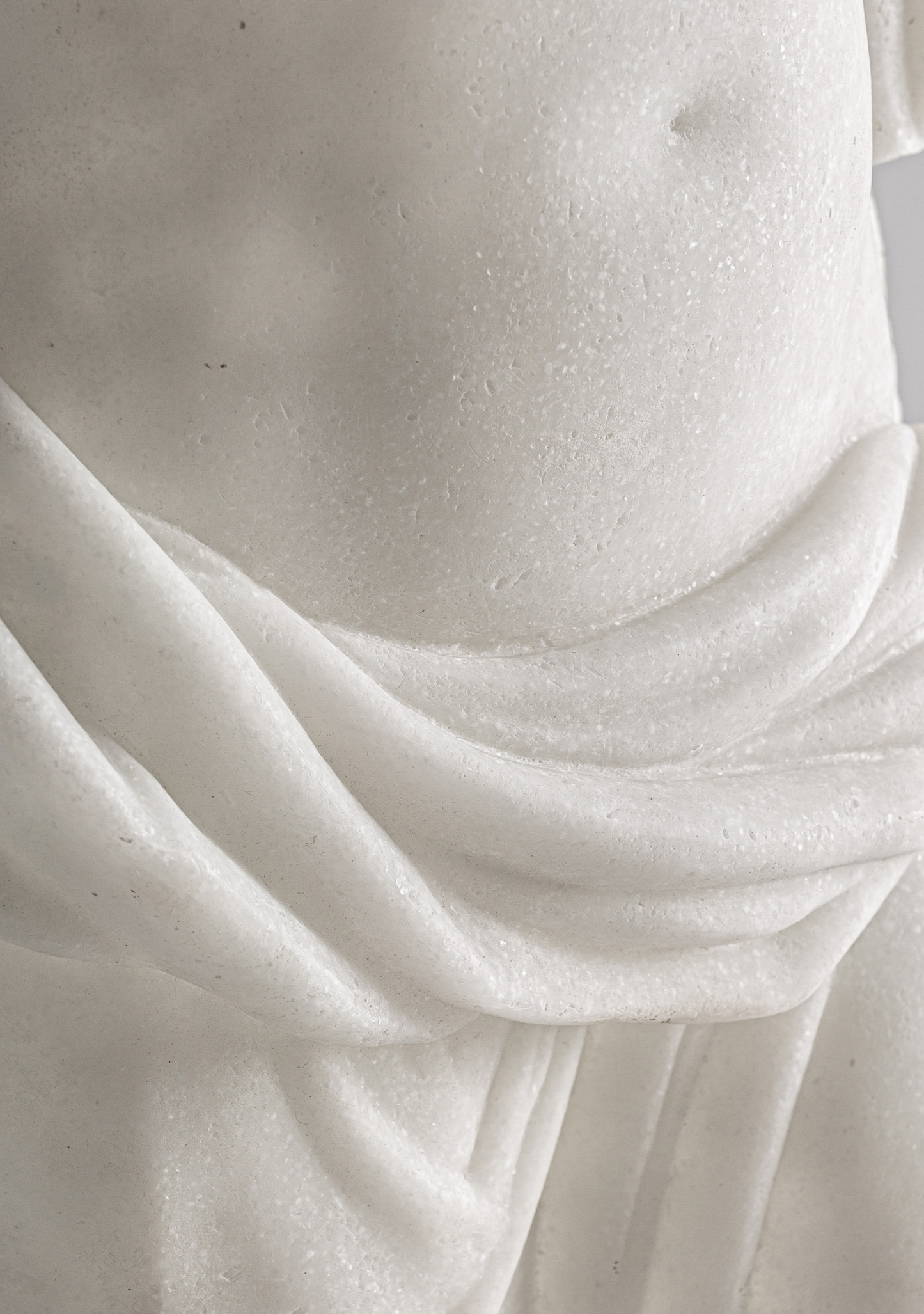 Thais Classical Floor Sculpture – White - Elara Maison