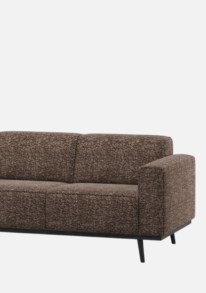 Statement 3-seater sofa 230 cm brown melange