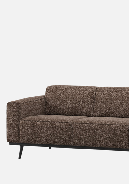 Statement 3-seater sofa 230 cm brown melange