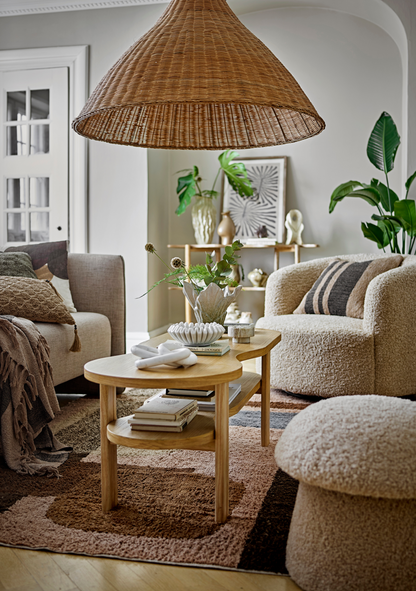 Camine Rattan Pendant - Elara Maison