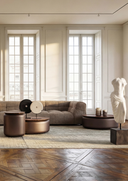Thais Classical Floor Sculpture – White - Elara Maison