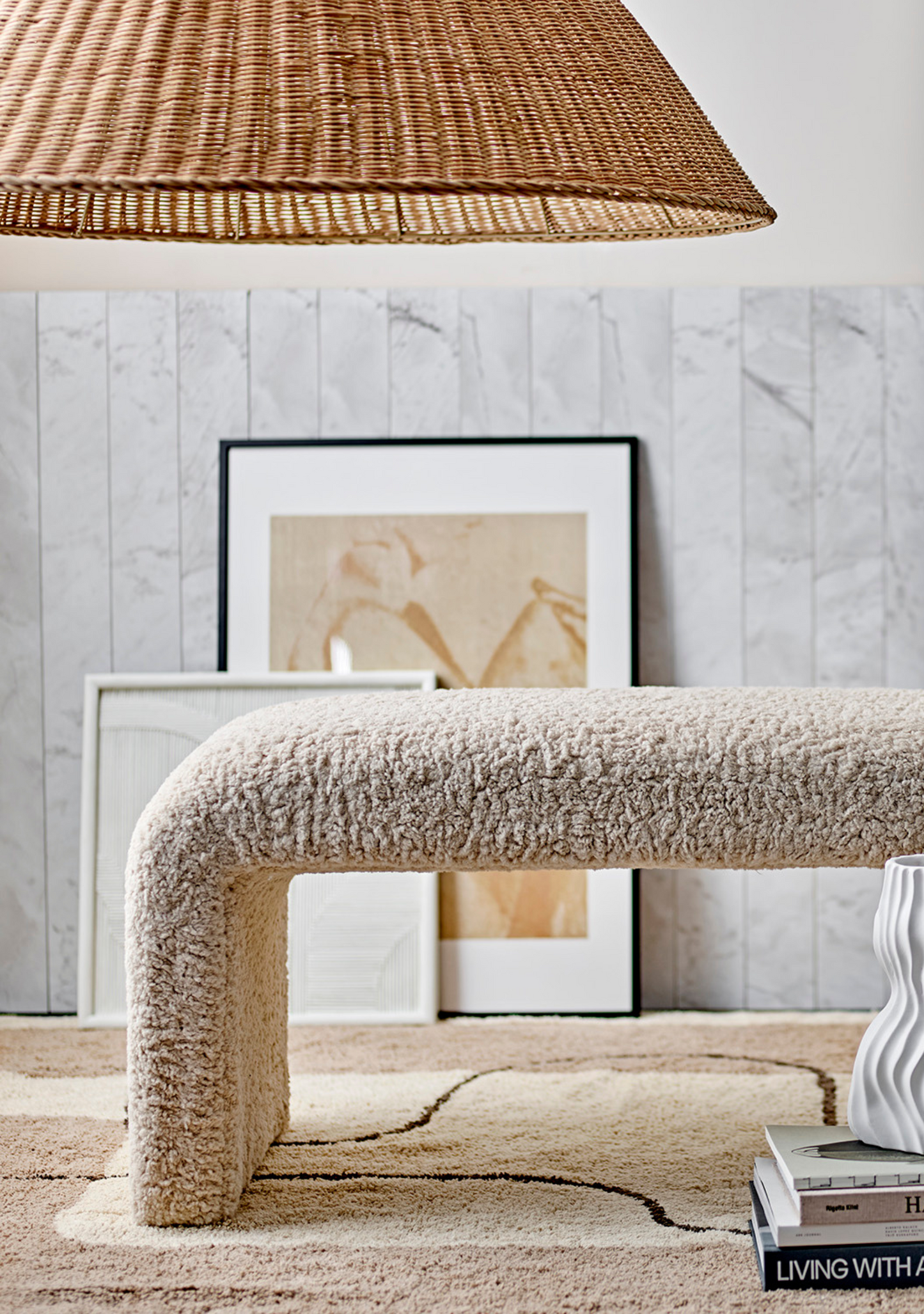 Camine Rattan Pendant - Elara Maison