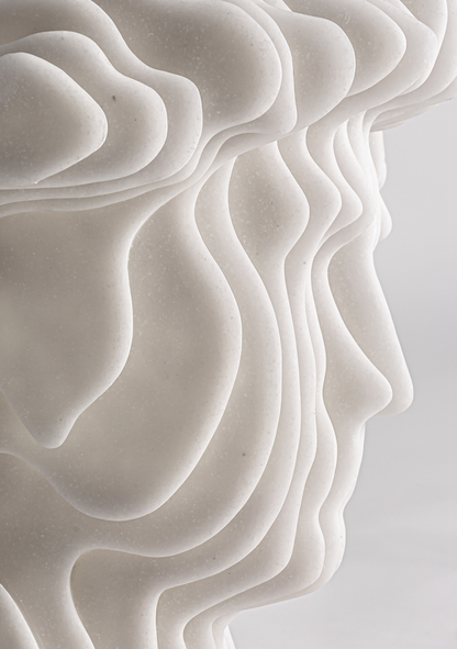 Maya Sculptural Bust – White - Elara Maison