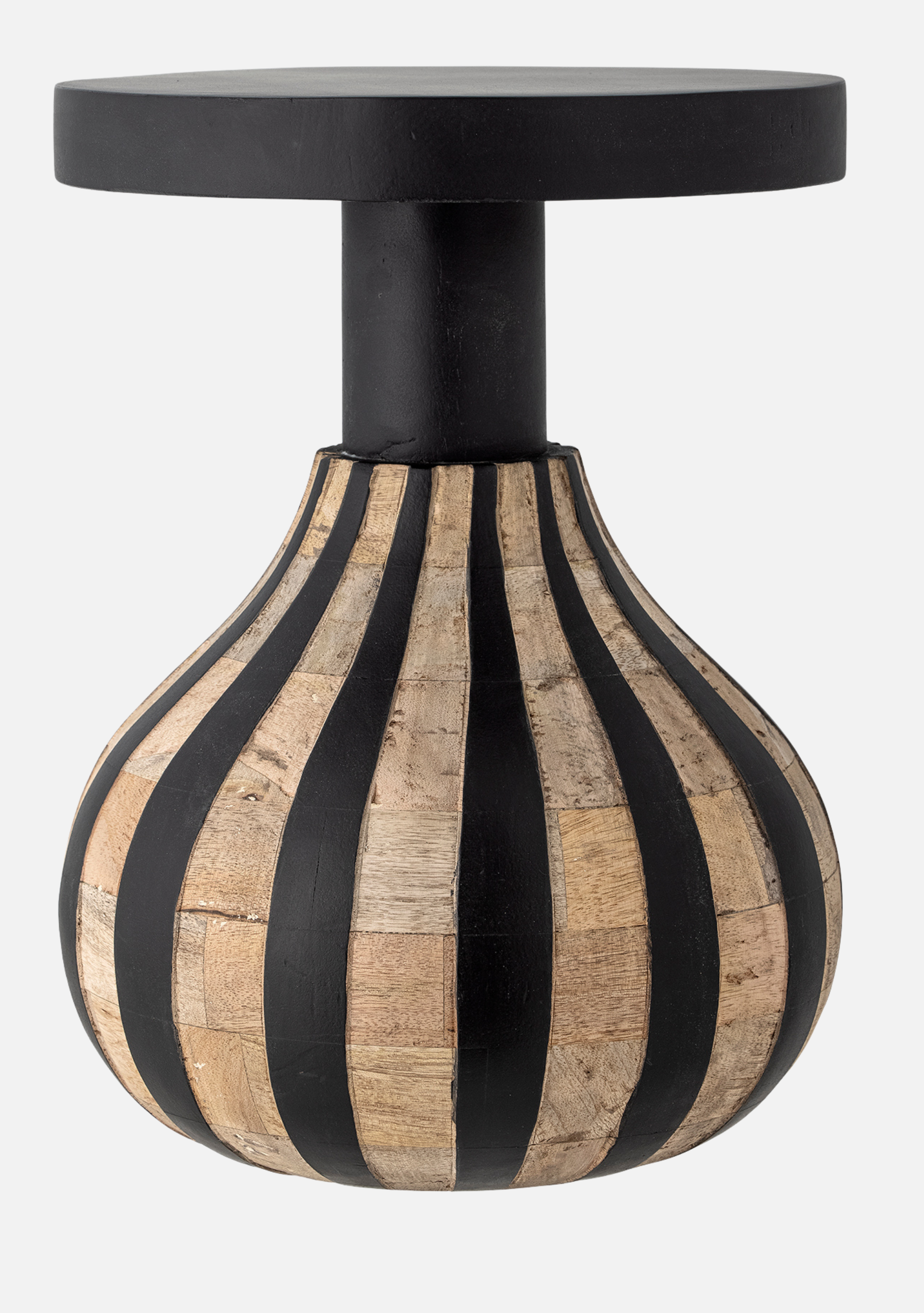 Aloise Side Table – Black FSC® 100% Mango Wood - Elara Maison