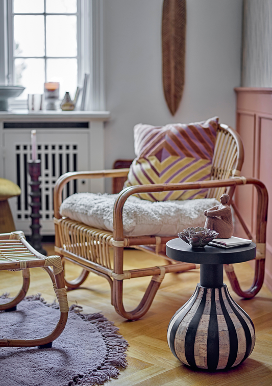 Aloise Side Table – Black FSC® 100% Mango Wood - Elara Maison