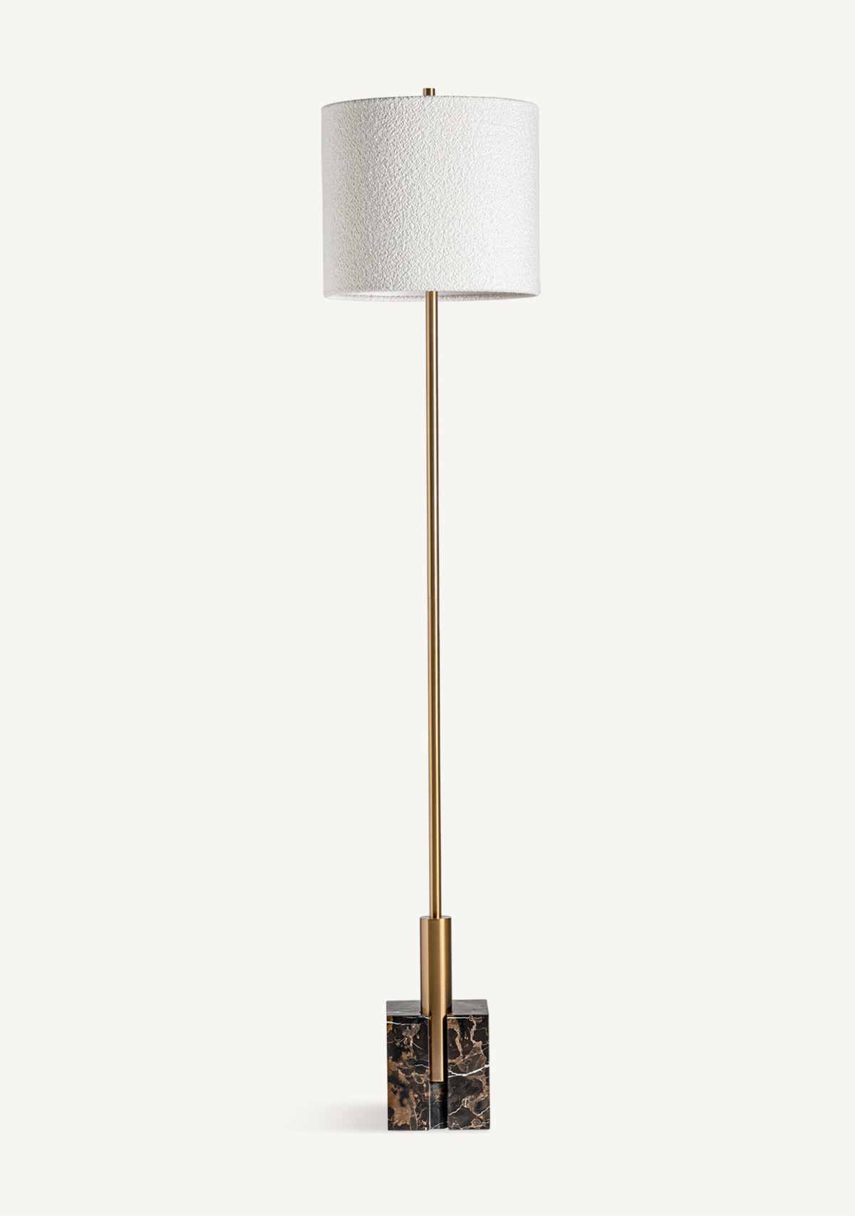 Saholy Marble Floor Lamp – Black & Gold - Elara Maison