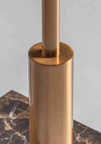 Saholy Marble Floor Lamp – Black & Gold - Elara Maison