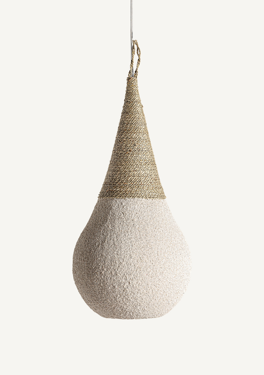 Nyland Organic Pendant Lamp – Cream 30 cm - Elara Maison