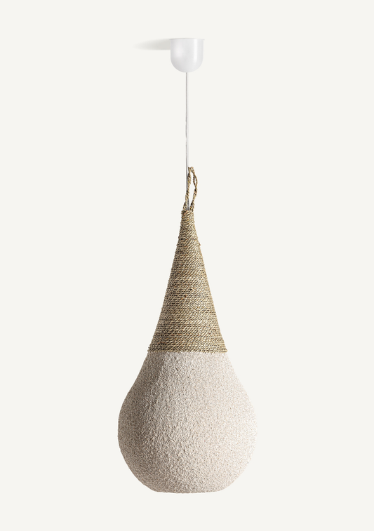 Nyland Organic Pendant Lamp – Cream 30 cm - Elara Maison