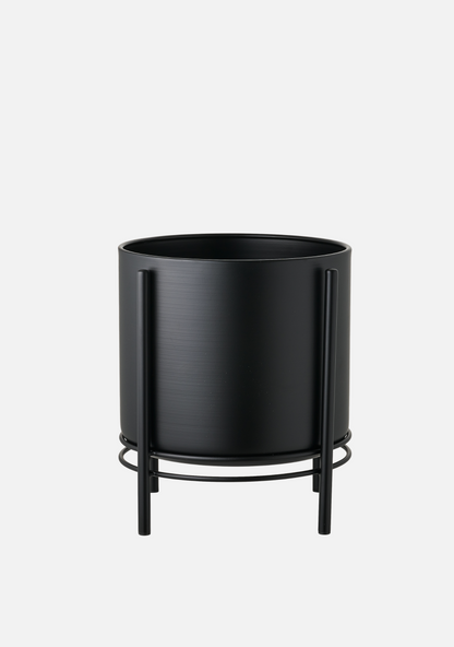 Flowerpot Set – Black Steel - Elara Maison