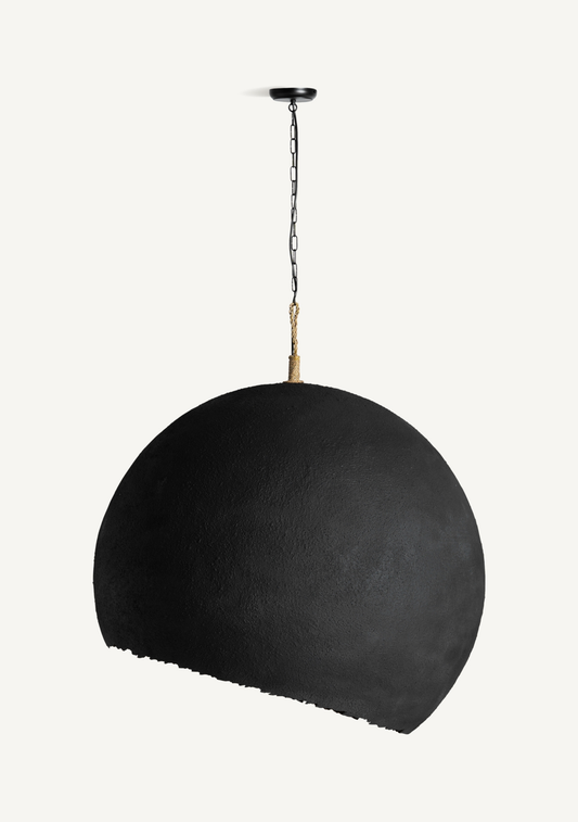 Lierop Sculptural Pendant Lamp – Black & Gold - Elara Maison