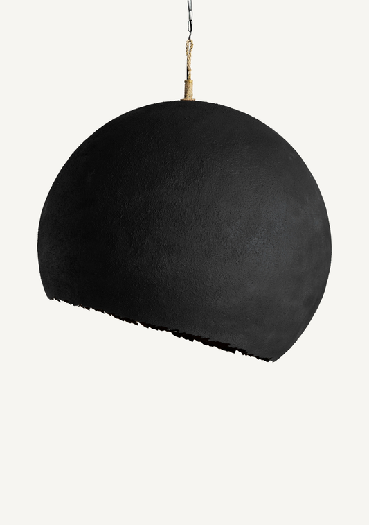 Lierop Sculptural Pendant Lamp – Black & Gold - Elara Maison