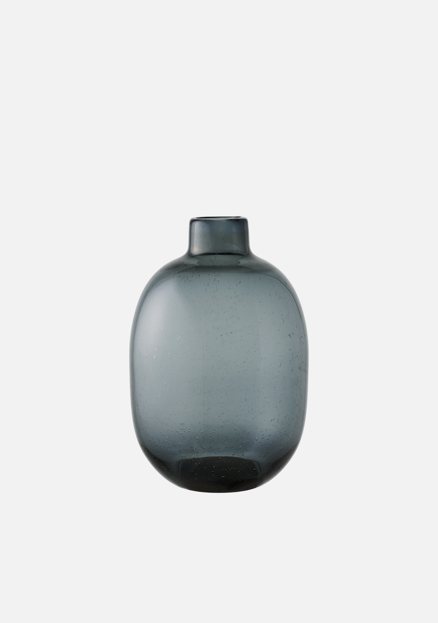 Smoked Glass Vase – Black - Elara Maison