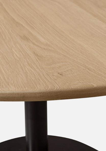 Tablo Dining Table – Round FSC® Oak Transparent 120 cm - Elara Maison