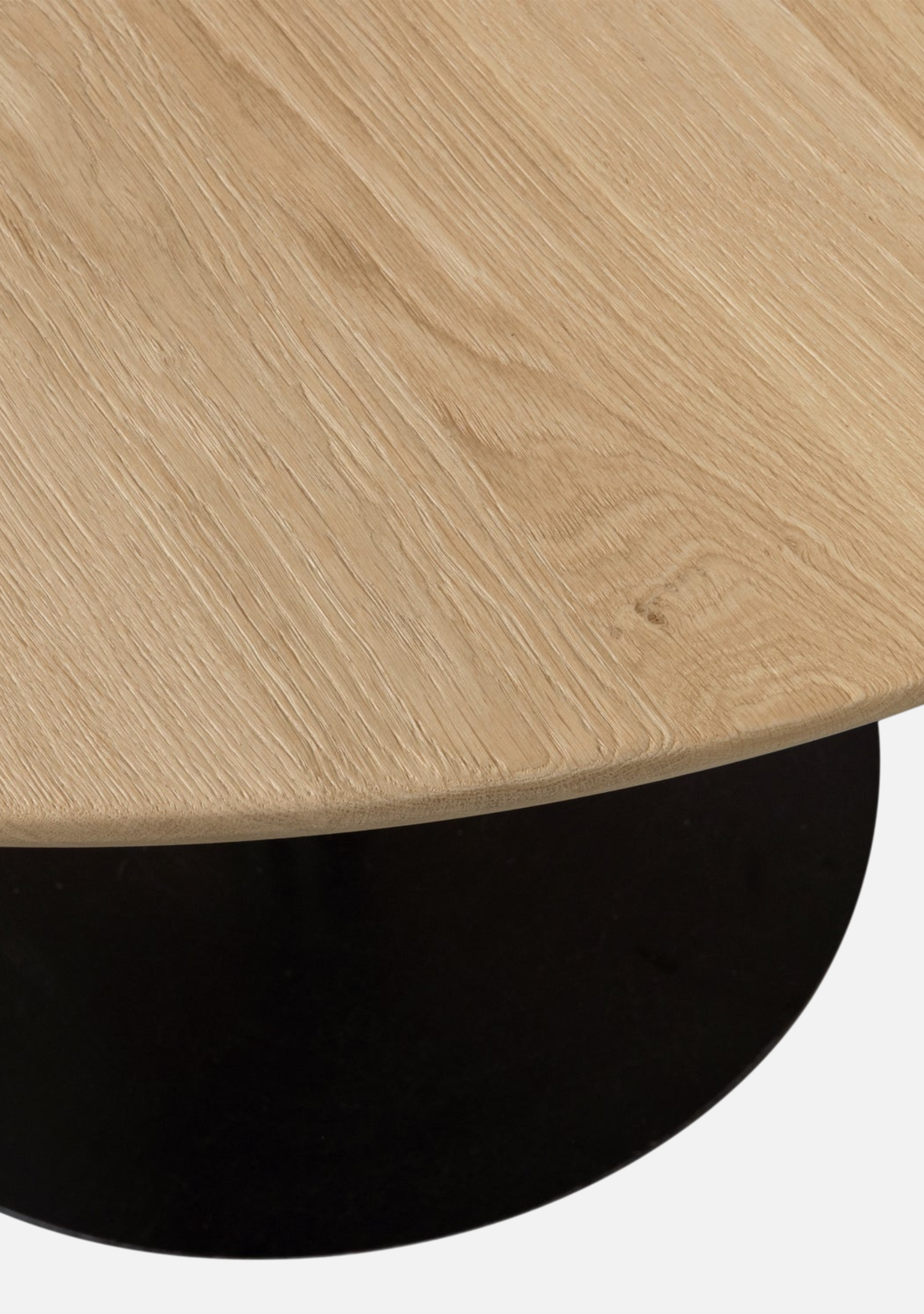 Tablo Dining Table – Round FSC® Oak Transparent 120 cm - Elara Maison