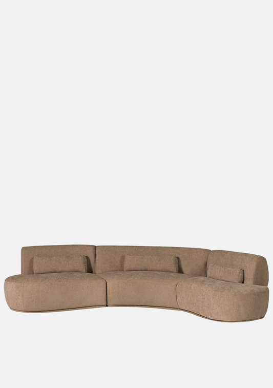 Batavier Sofa 6-Seater – Light Brown Mélange