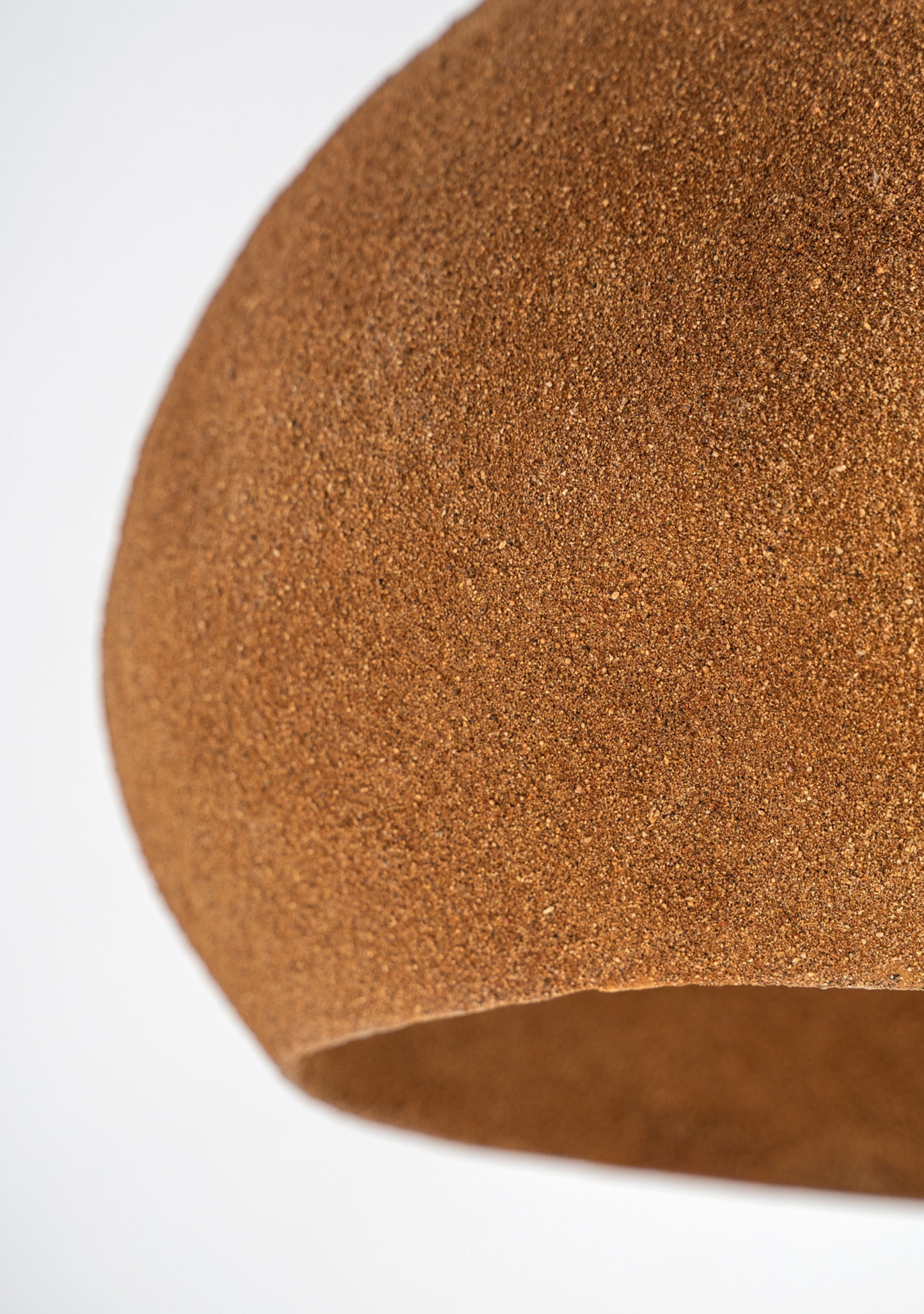 Swolgen Sculptural Pendant Lamp – Terracotta - Elara Maison