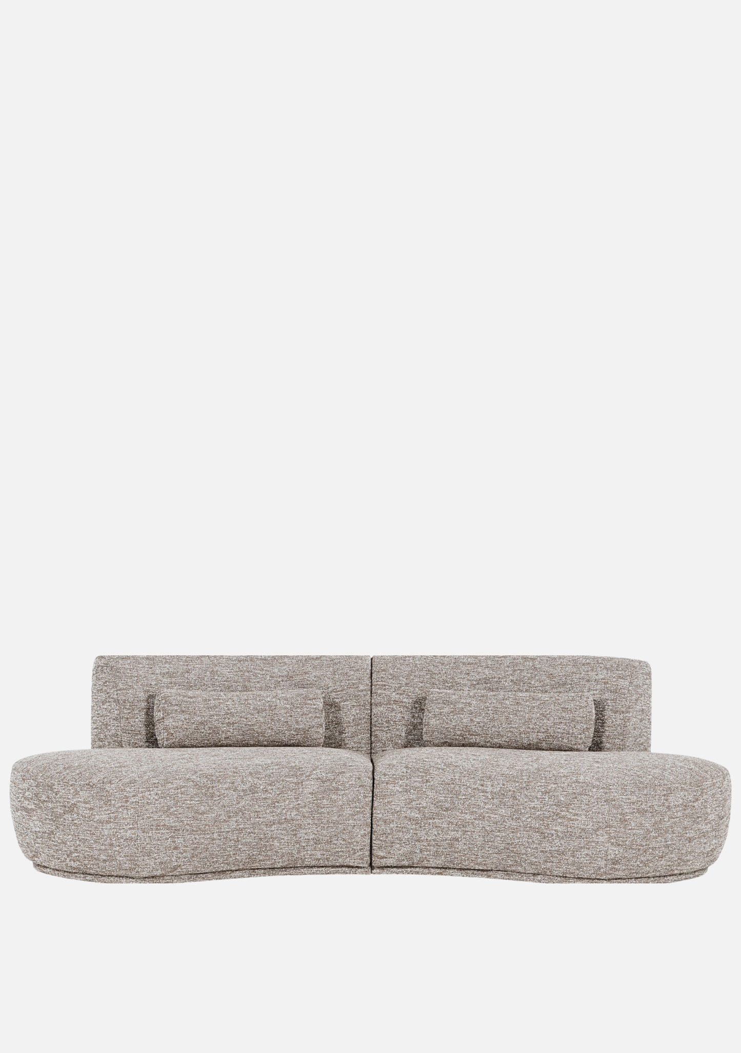 Batavier Halbrundsofa 4-Sitzer Sand Melange