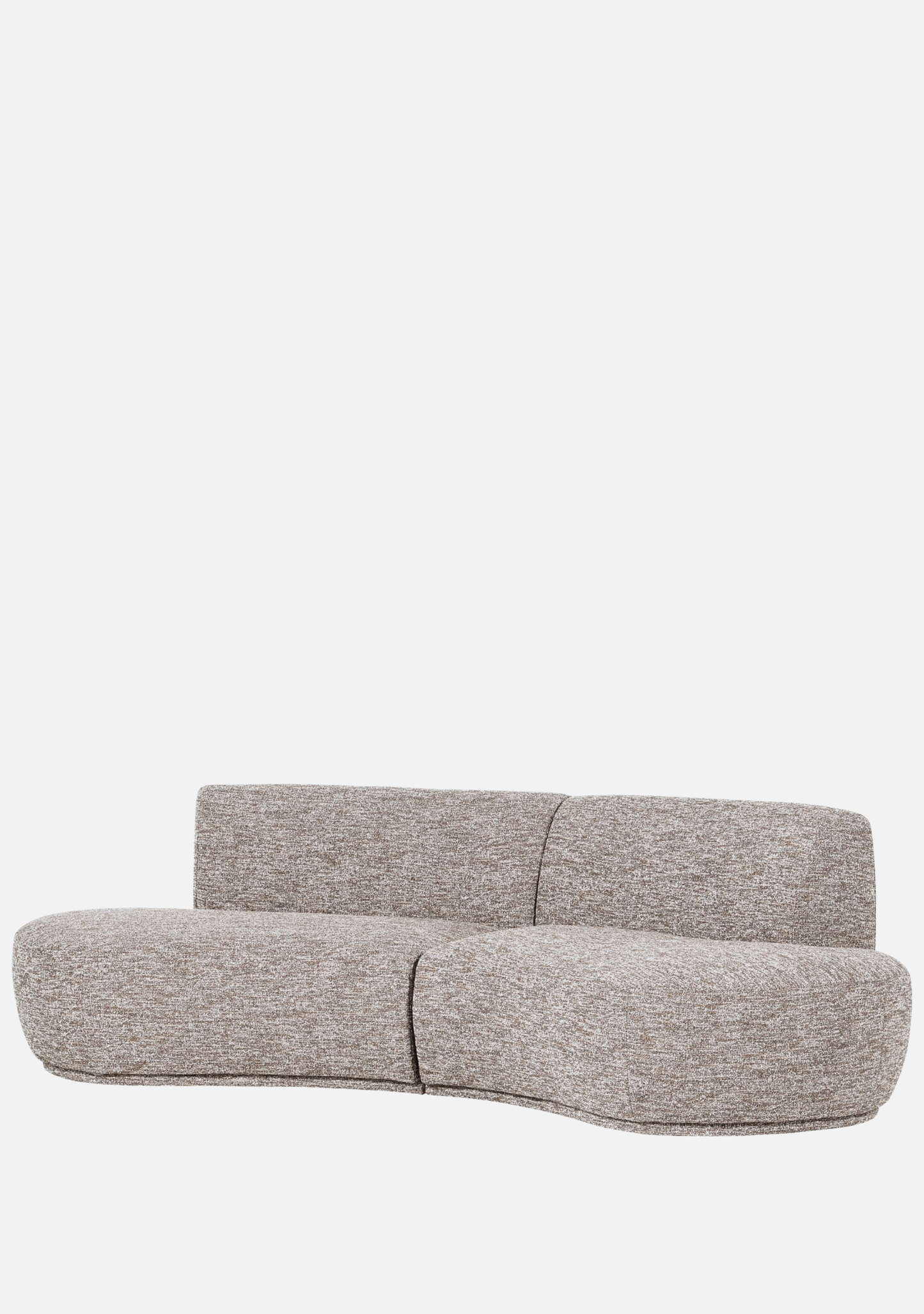 Batavier Halbrundsofa 4-Sitzer Sand Melange