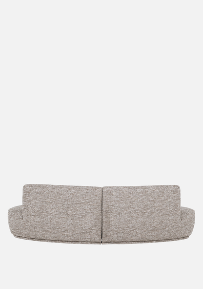 Batavier Halbrundsofa 4-Sitzer Sand Melange