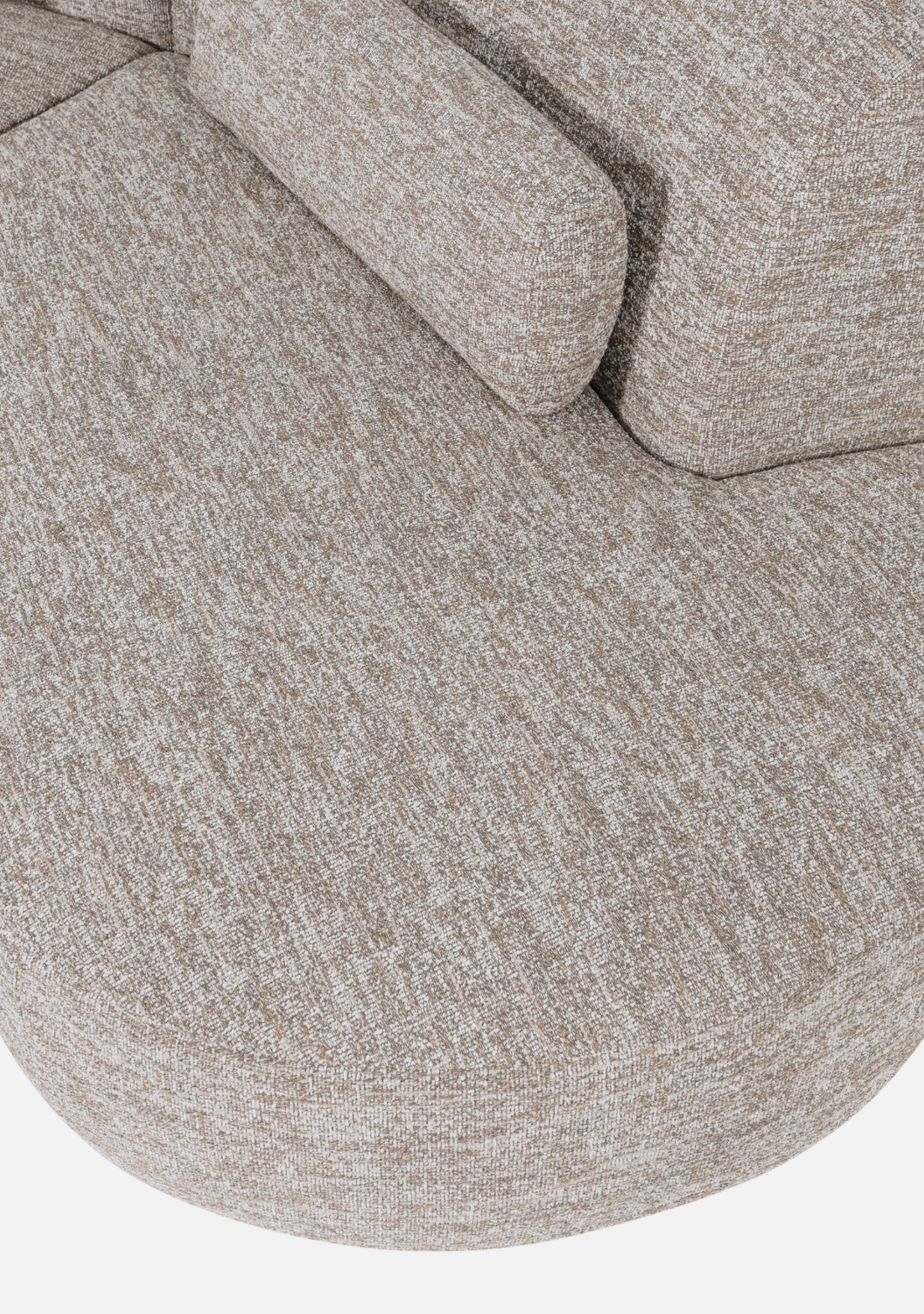 Batavier Halbrundsofa 4-Sitzer Sand Melange