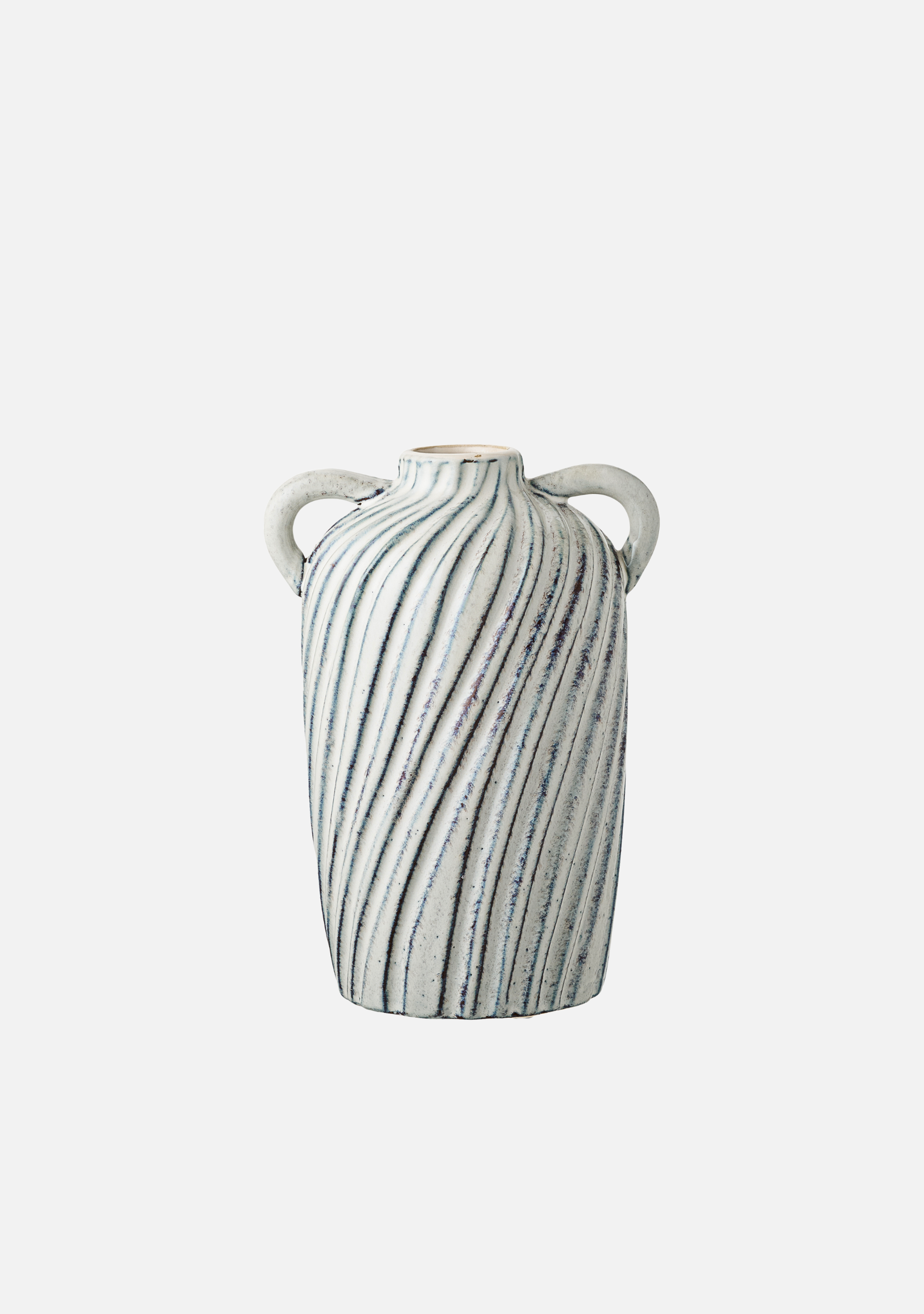 Ceramic Vase – Blue Swirl - Elara Maison