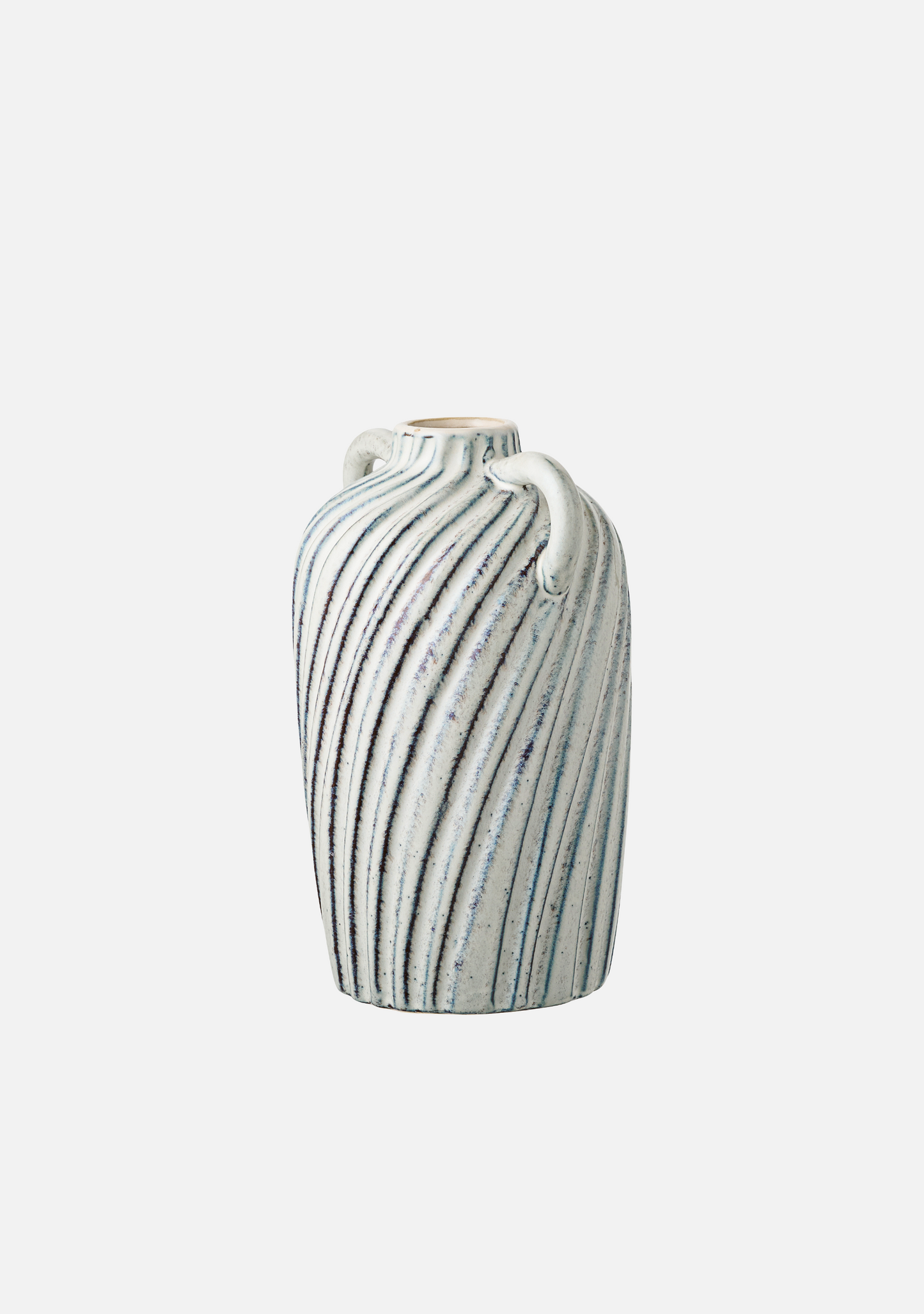 Ceramic Vase – Blue Swirl - Elara Maison