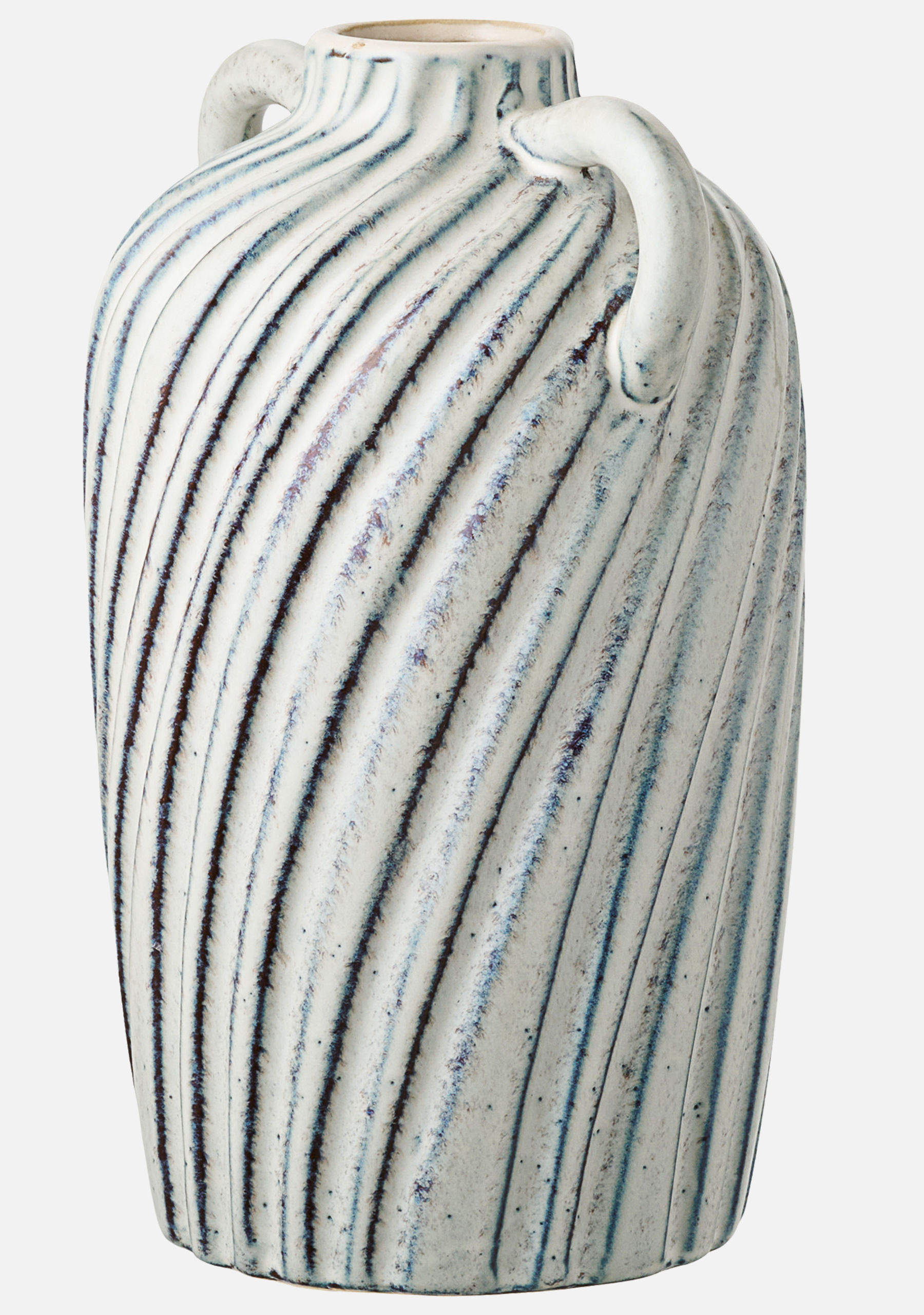 Ceramic Vase – Blue Swirl - Elara Maison