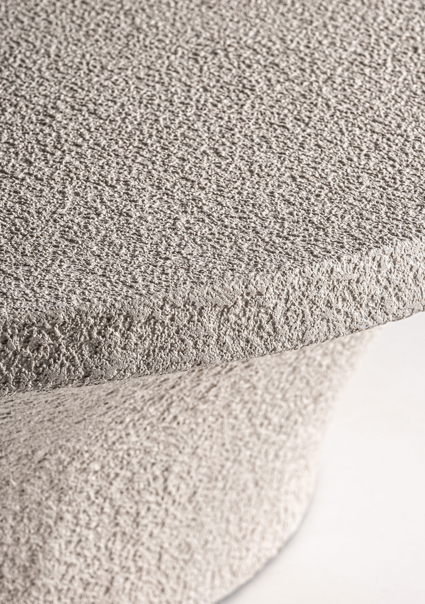 Sion Sculptural Cement Coffee Table – Beige - Elara Maison