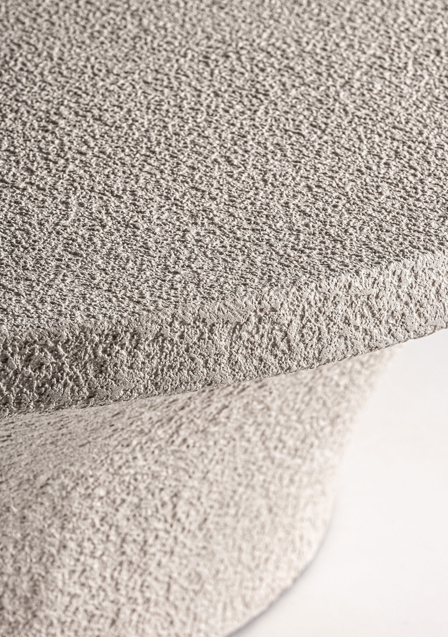 Sion Sculptural Cement Coffee Table – Beige - Elara Maison