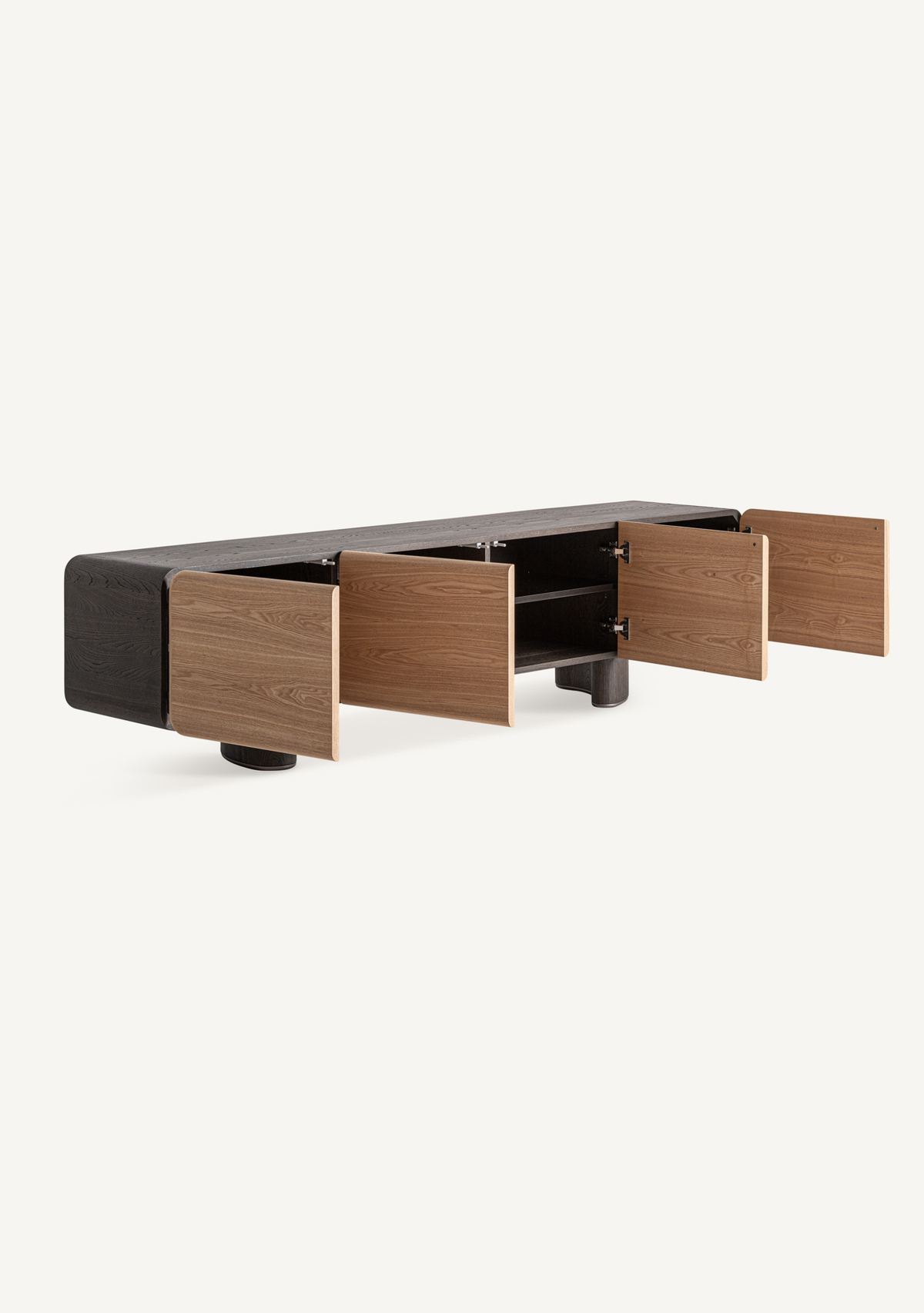 Laneo Wood TV Stand – Light Brown - Elara Maison