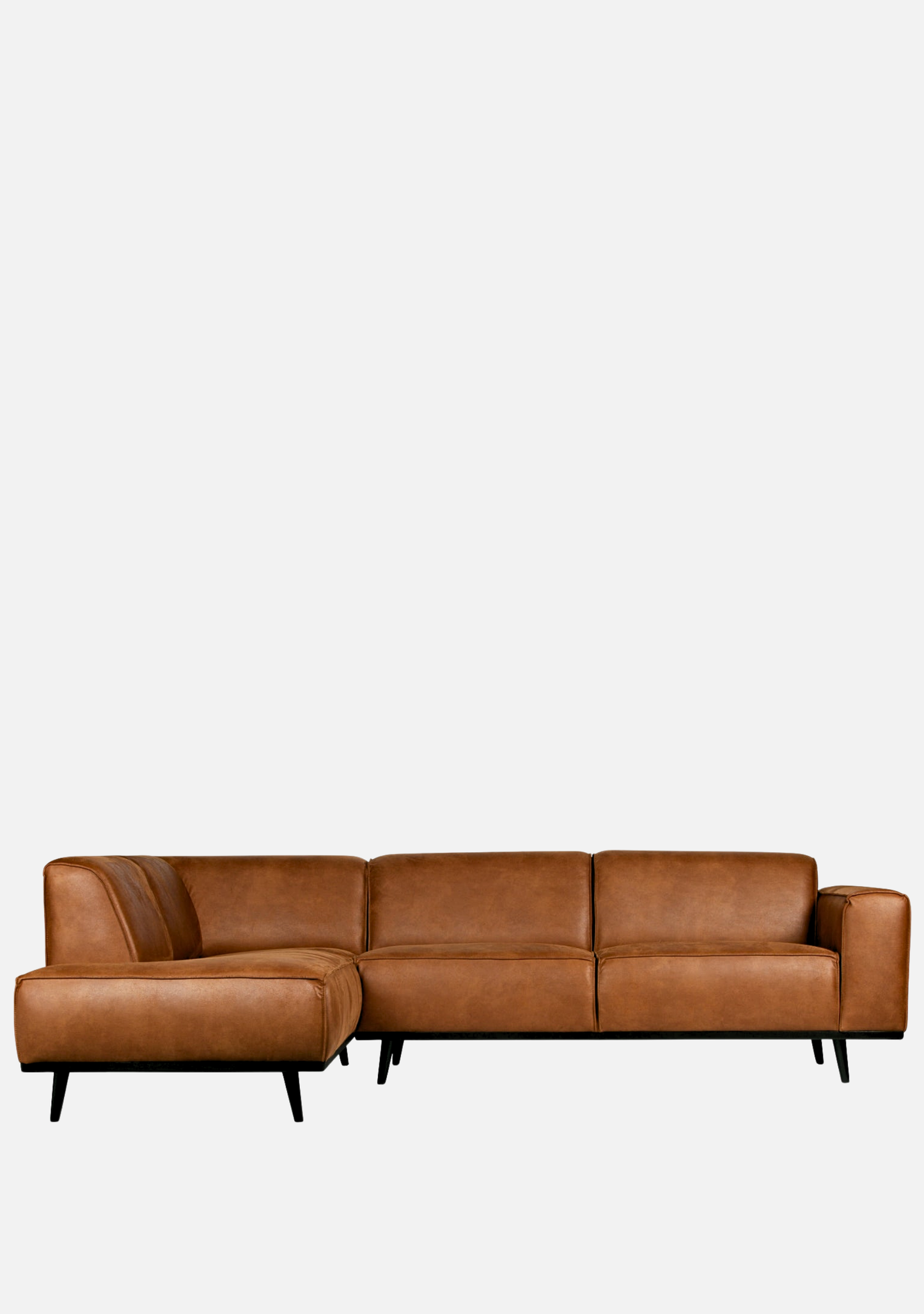 Statement Eco Leather Sofa – Cognac