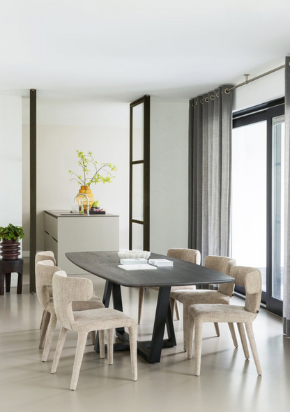 Tablo Danish Oval Dining Table – Oak Mystique Brown 220×100 cm FSC® - Elara Maison