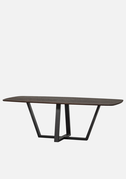 Tablo Danish Oval Dining Table – Oak Mystique Brown 220×100 cm FSC® - Elara Maison