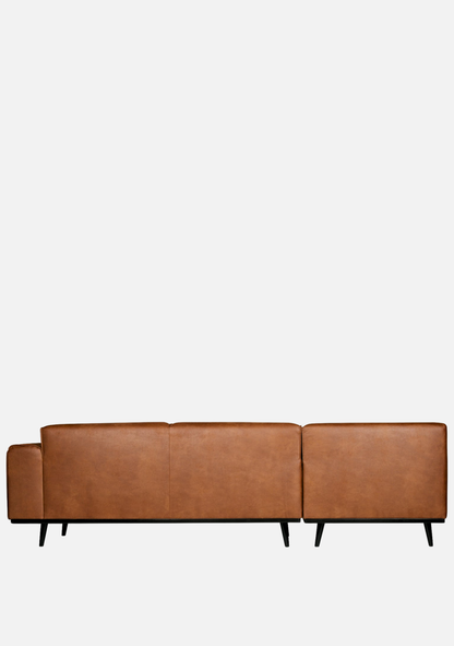 Statement Eco Leather Sofa – Cognac