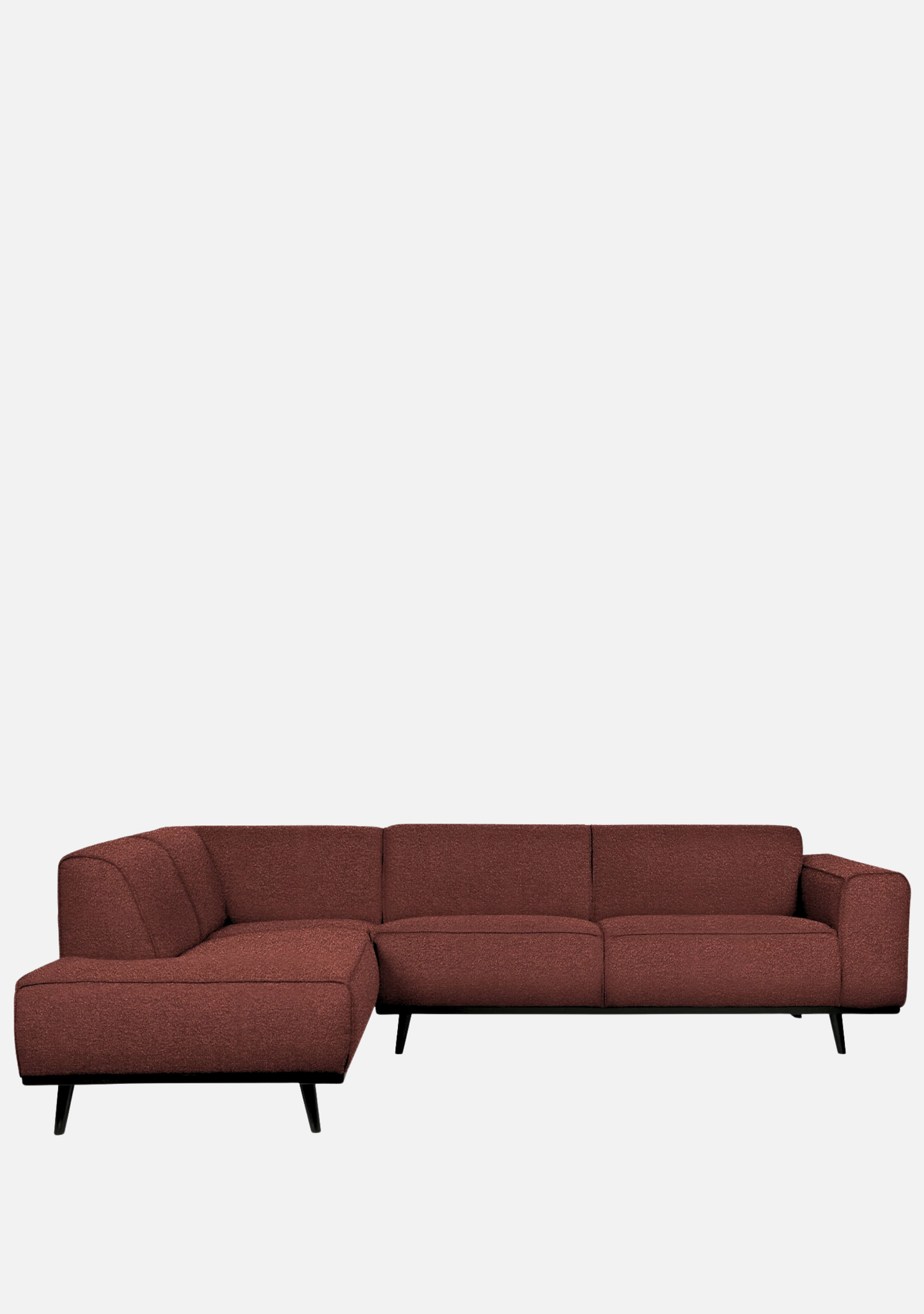 Statement Bouclé Sofa – Chestnut
