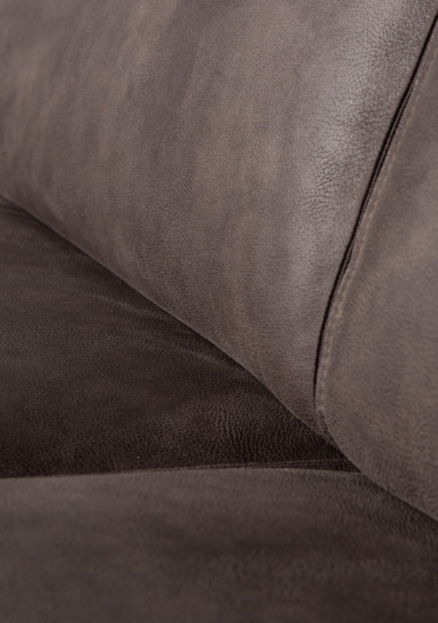 Statement Eco Leather Sofa – Dark Grey