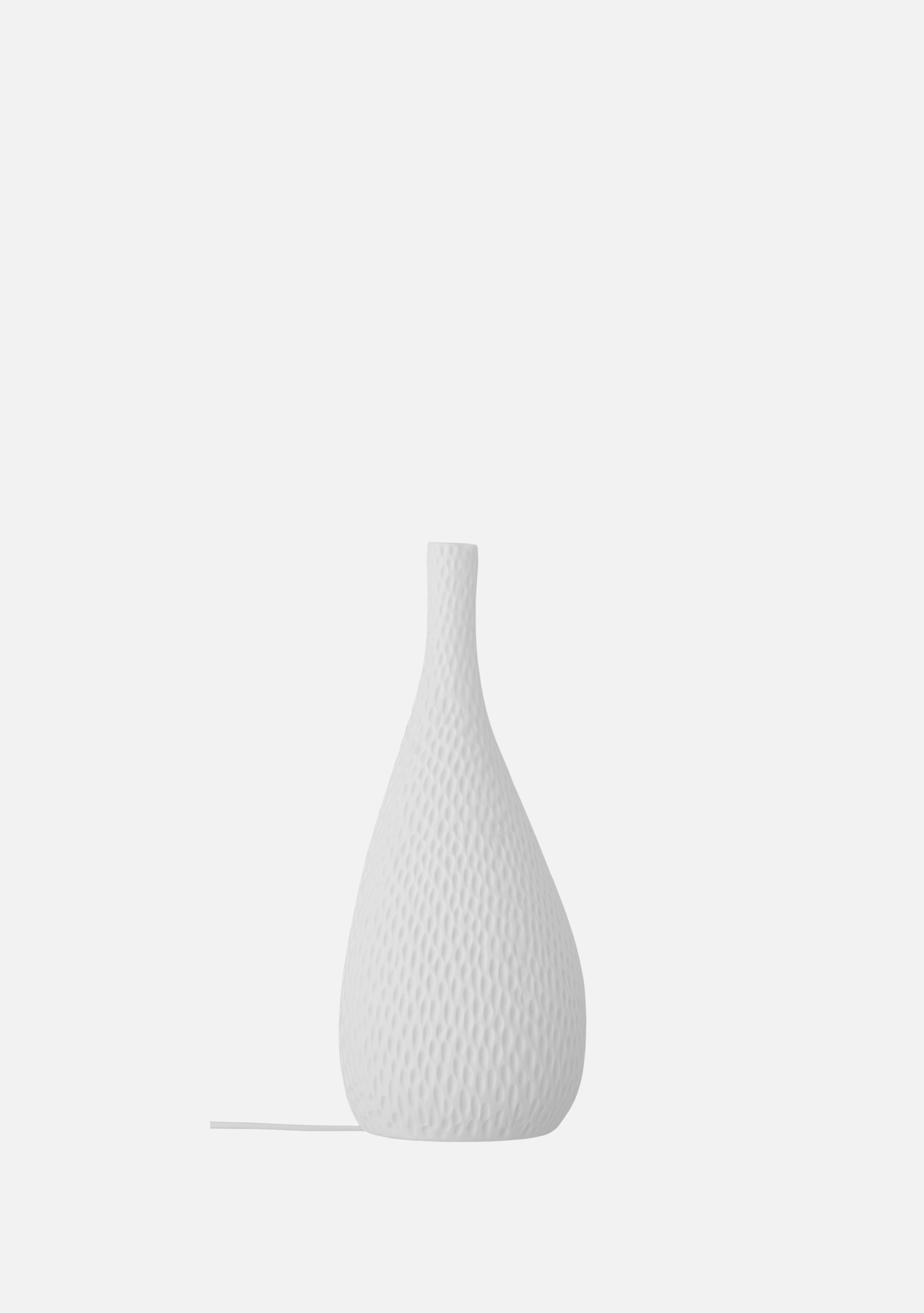 Pela Lamp – White Stoneware - Elara Maison