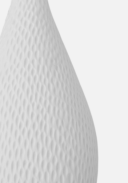 Pela Lamp – White Stoneware - Elara Maison